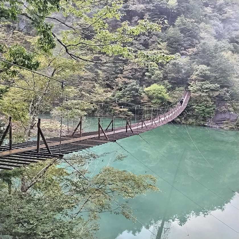 寸又峡　夢のつり橋
